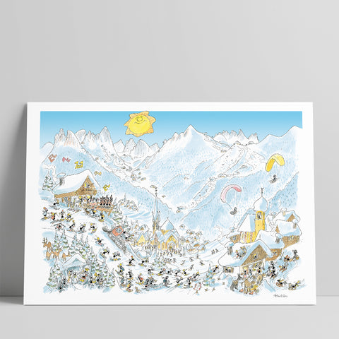 Poster "Dolomiti in inverno" 50x70cm