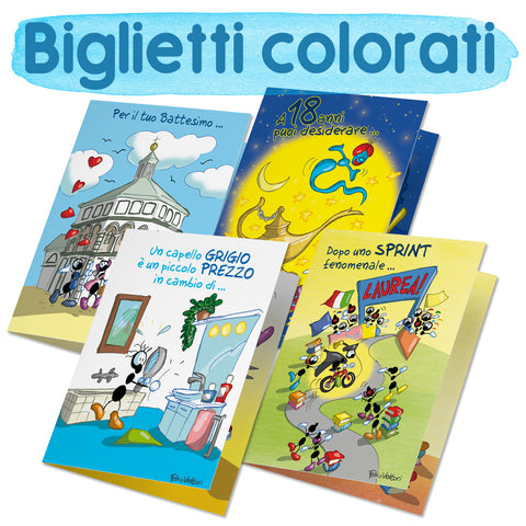 Biglietti colorati