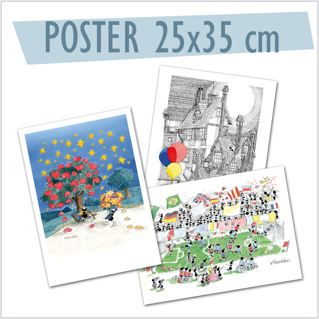 Posters 25x35cm 35x100cm