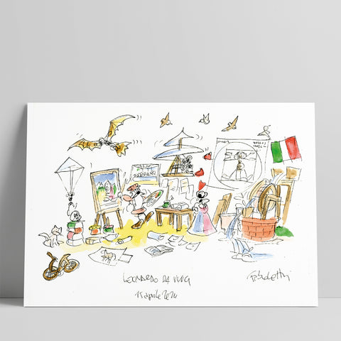 Disegno originale "Leonardo Da Vinci"