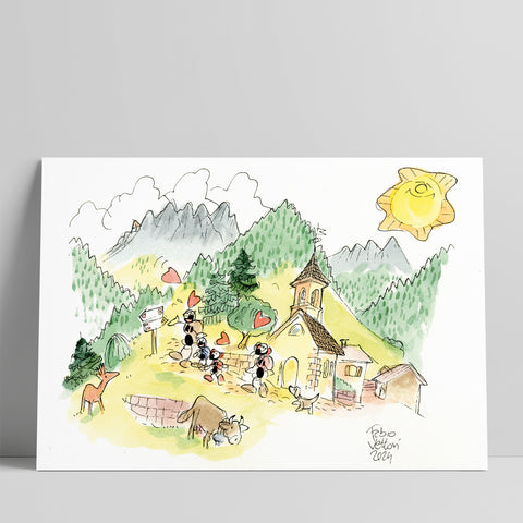 Disegno originale "Gita in montagna 2024"