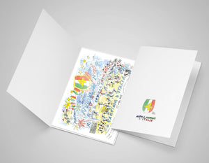 Foglio e folder del Napoli campione d'italia 2024-2025 Foglio e folder del Napoli campione d'italia 2024-2025