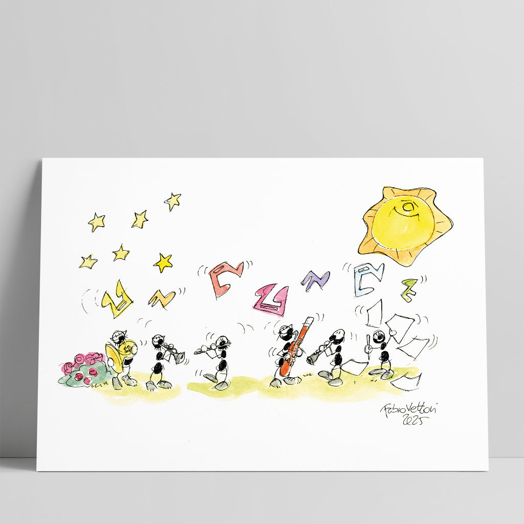 Disegno originale "Musicisti"