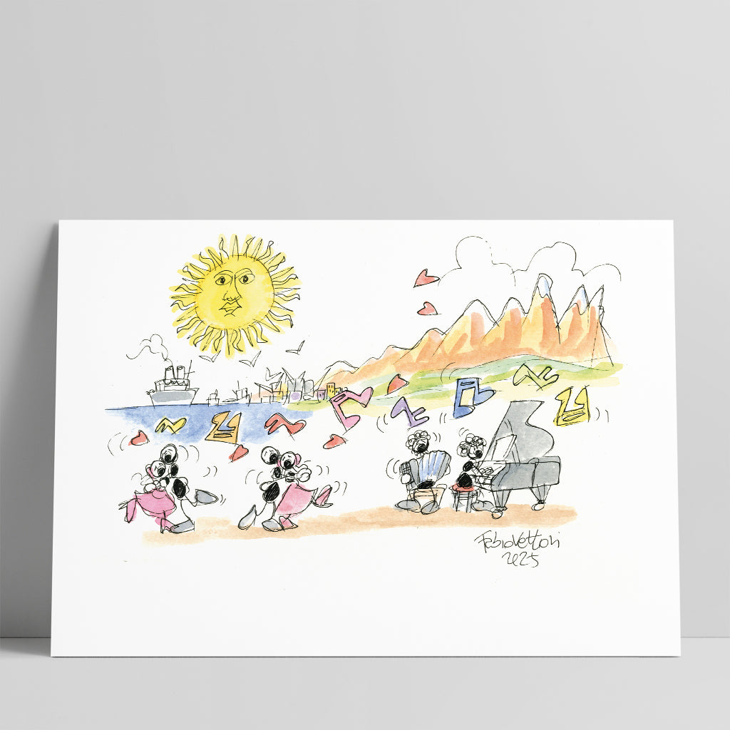 Disegno originale "Tango argentino"