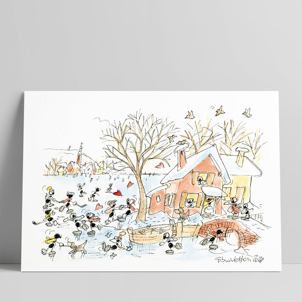 Disegno originale "Ghiaccio in Festa"