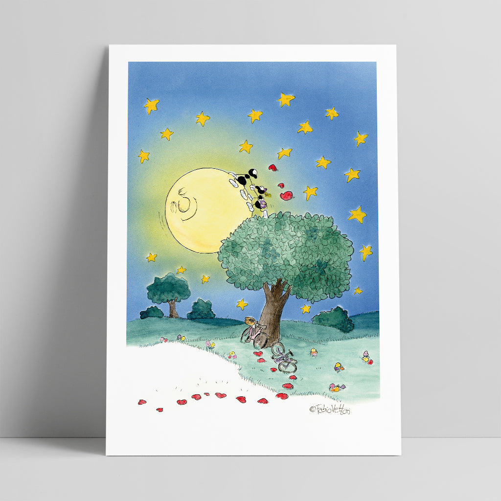 Poster "Lover's moon" 25x35cm