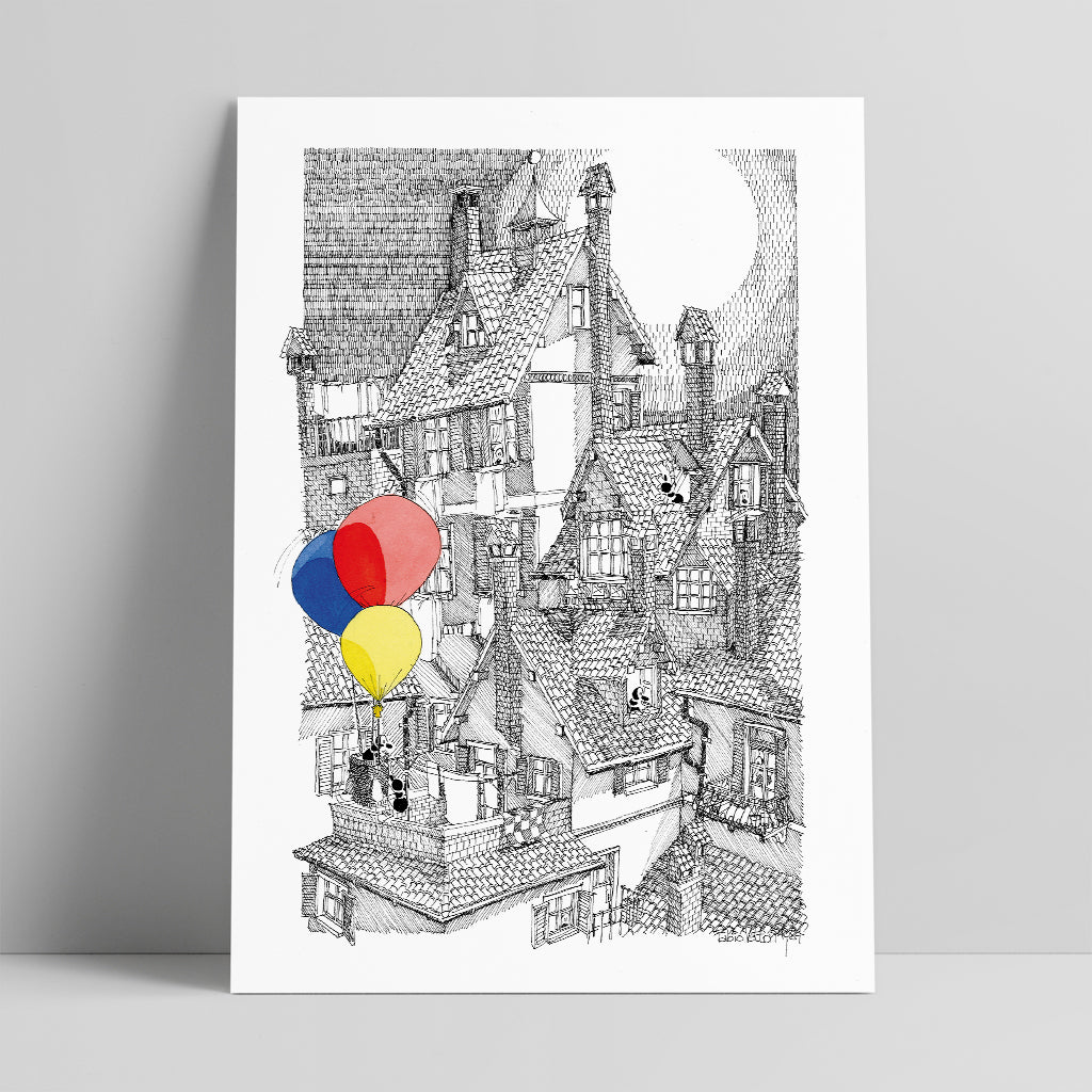 Poster "Mongolfiera" 25x35 cm