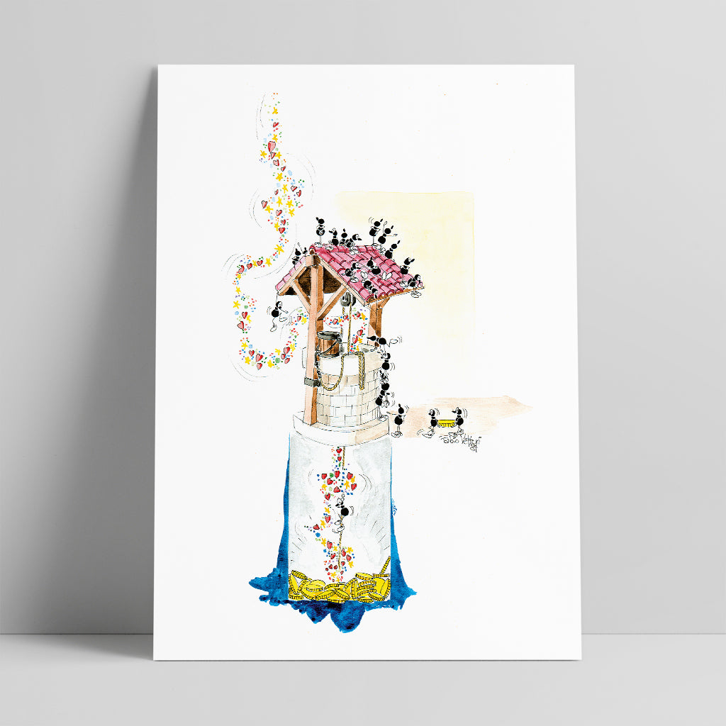 Poster "Pozzo dei desideri" 25x35 cm