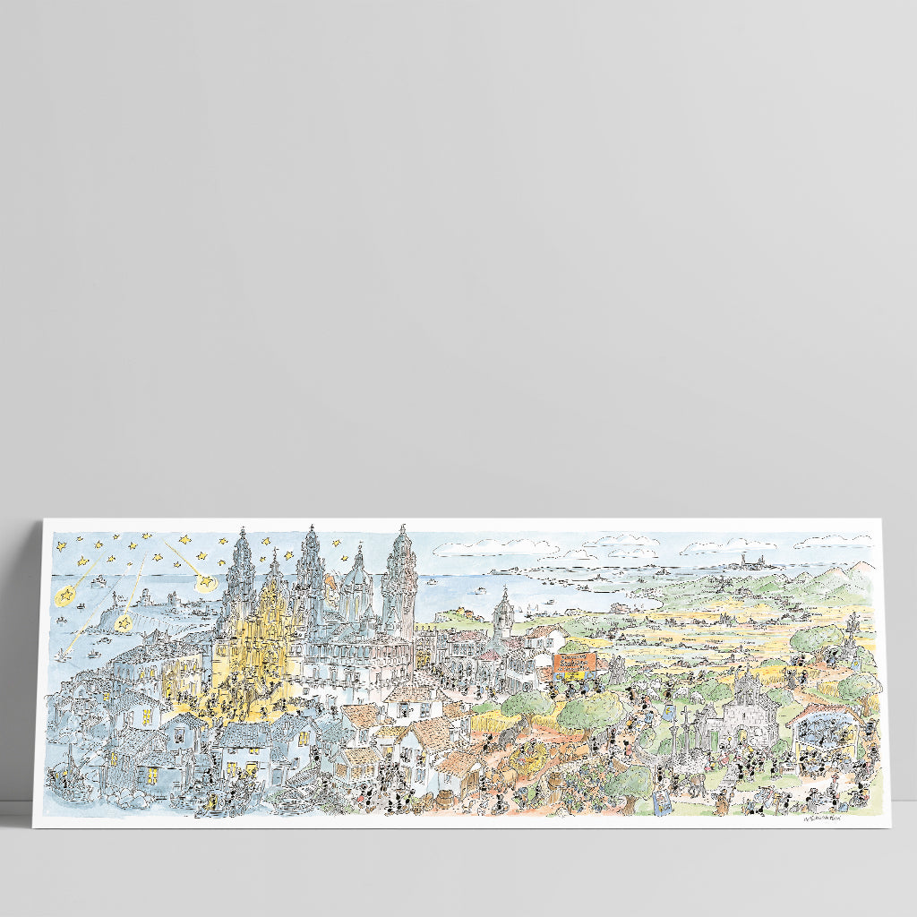 Poster "Santiago de Compostela" 35x100cm