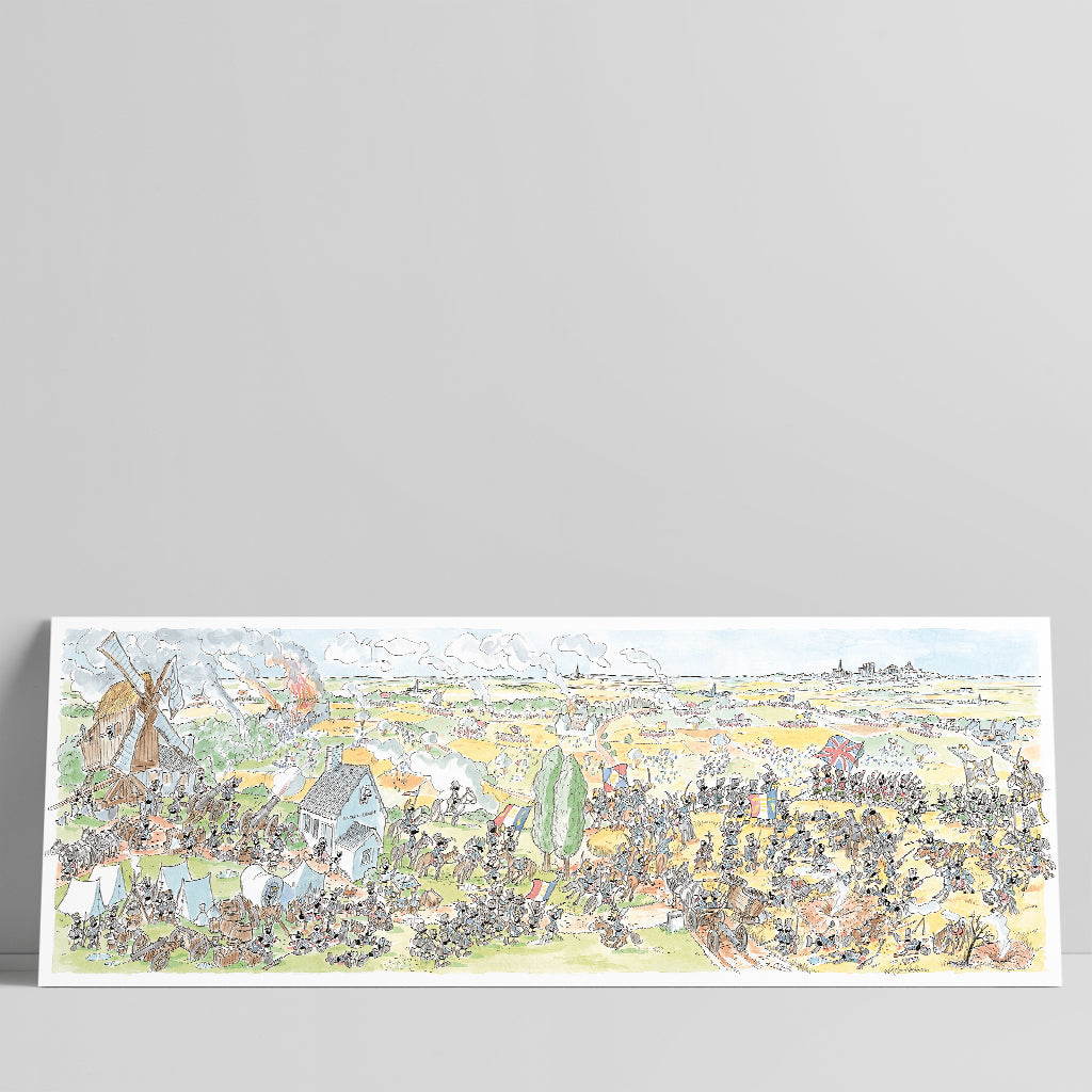 Poster "Battaglia di Waterloo" 35x100 cm
