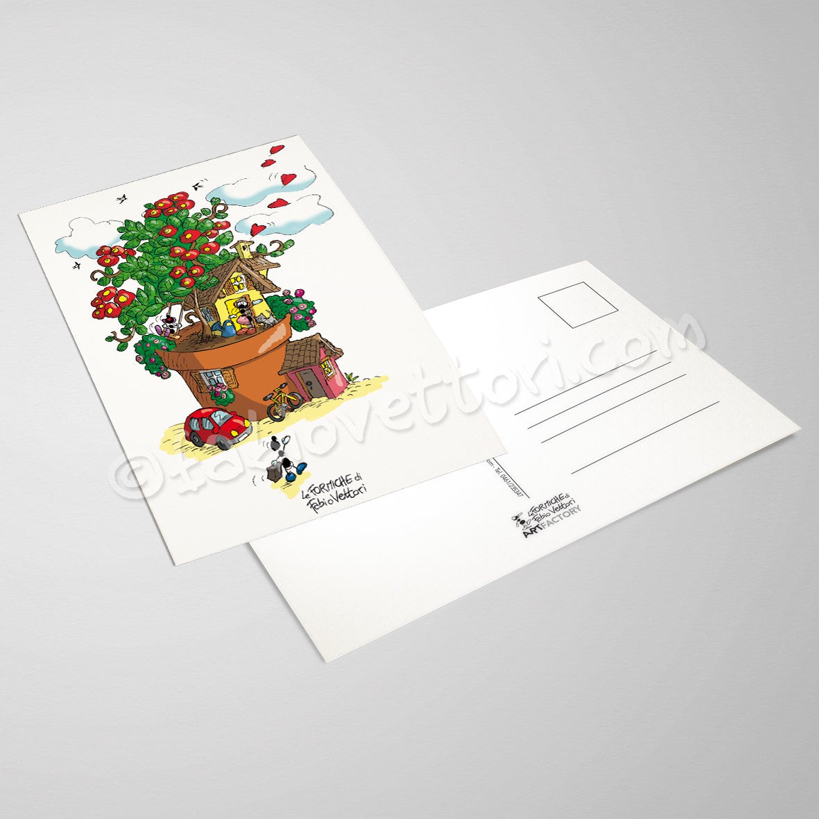 Cartolina "Vaso di fiori"