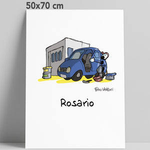 Personalized poster print with the subject "Bodybuilder"