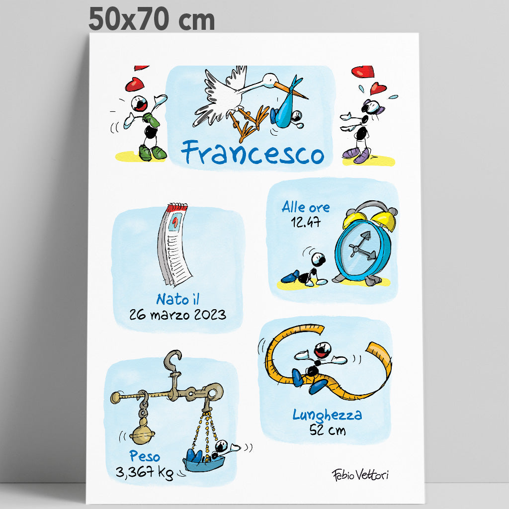 50x70 cm - Maschio