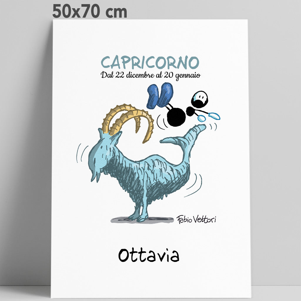 Stampa su poster personalizzata soggetto "Zodiaco - Capricorno"