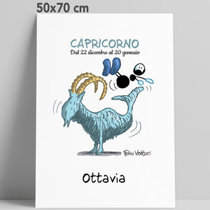 Stampa su poster personalizzata soggetto "Zodiaco - Capricorno"
