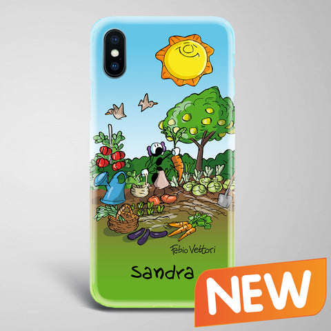 Cover artistica per Smartphone Personalizzata Agricoltore Femmina