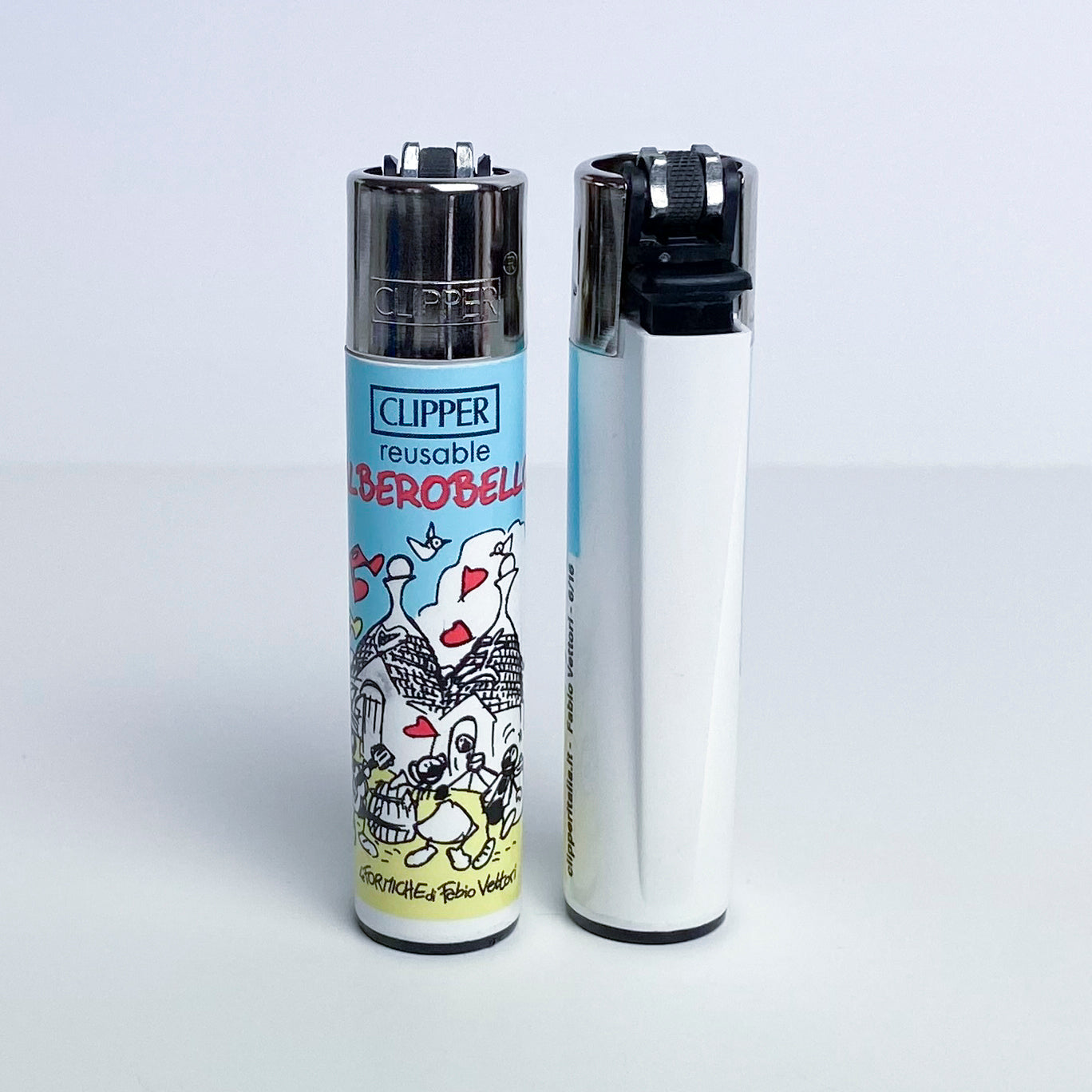 CLIPPER lighter limited series city of Italy by Fabio Vettori Subject "Alberobello"