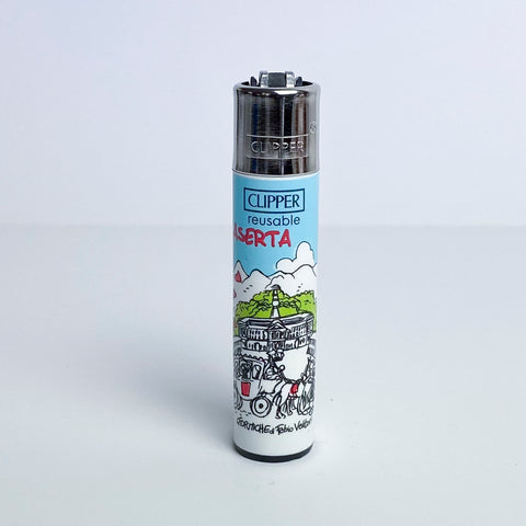 Accendino CLIPPER serie limitata città d'Italia by Fabio Vettori Soggetto "Caserta"