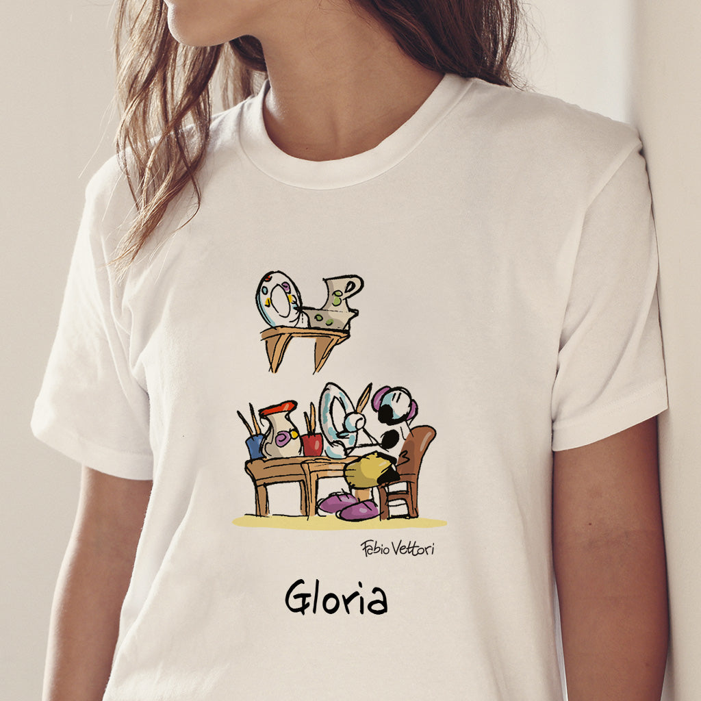 T-Shirt Personalizzata "Decorazioni su ceramica"