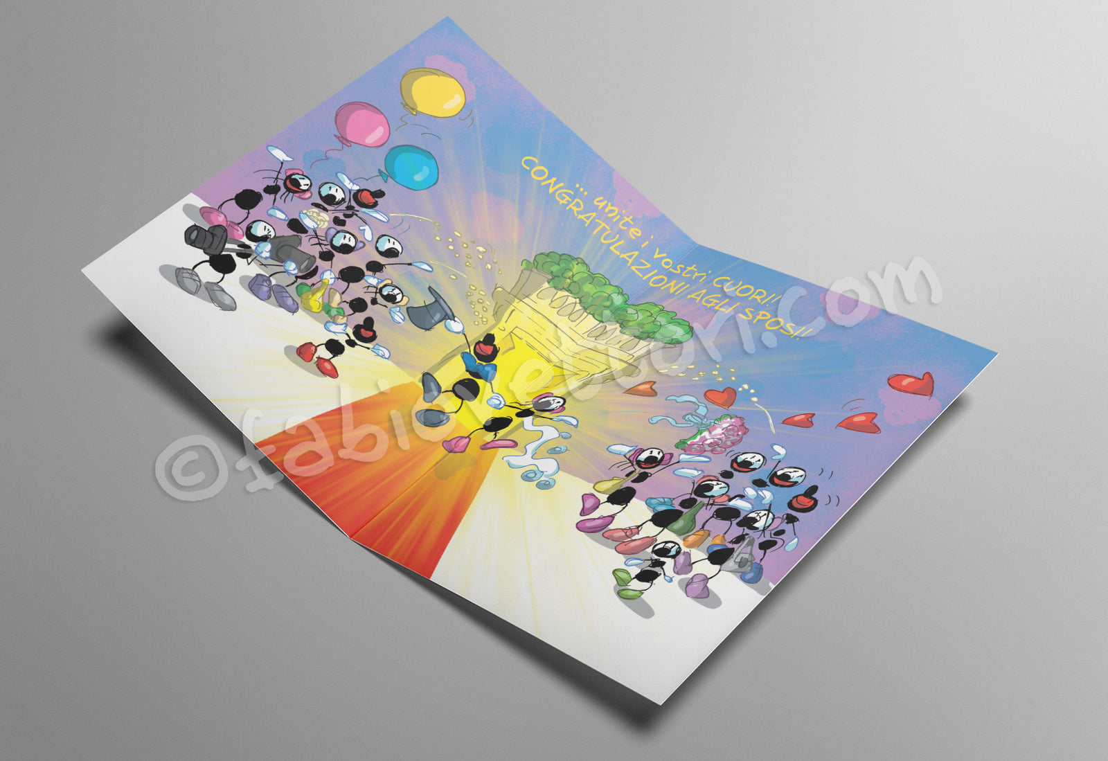 Laminated card Wedding (FV10-213)