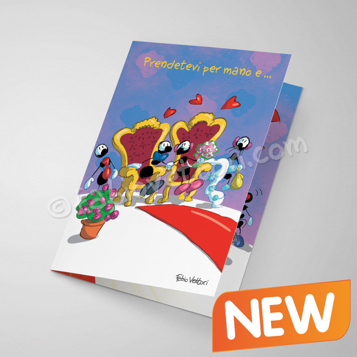 Laminated card Wedding (FV10-213)