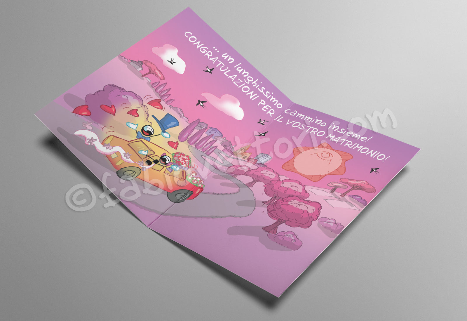 Wedding laminated card (FV10-228)