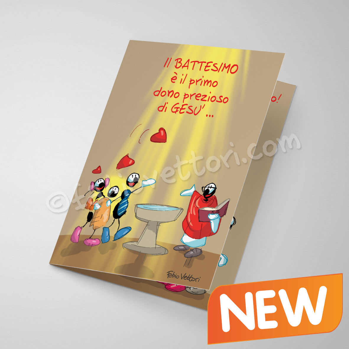 Baptism laminated card (FV10-230)