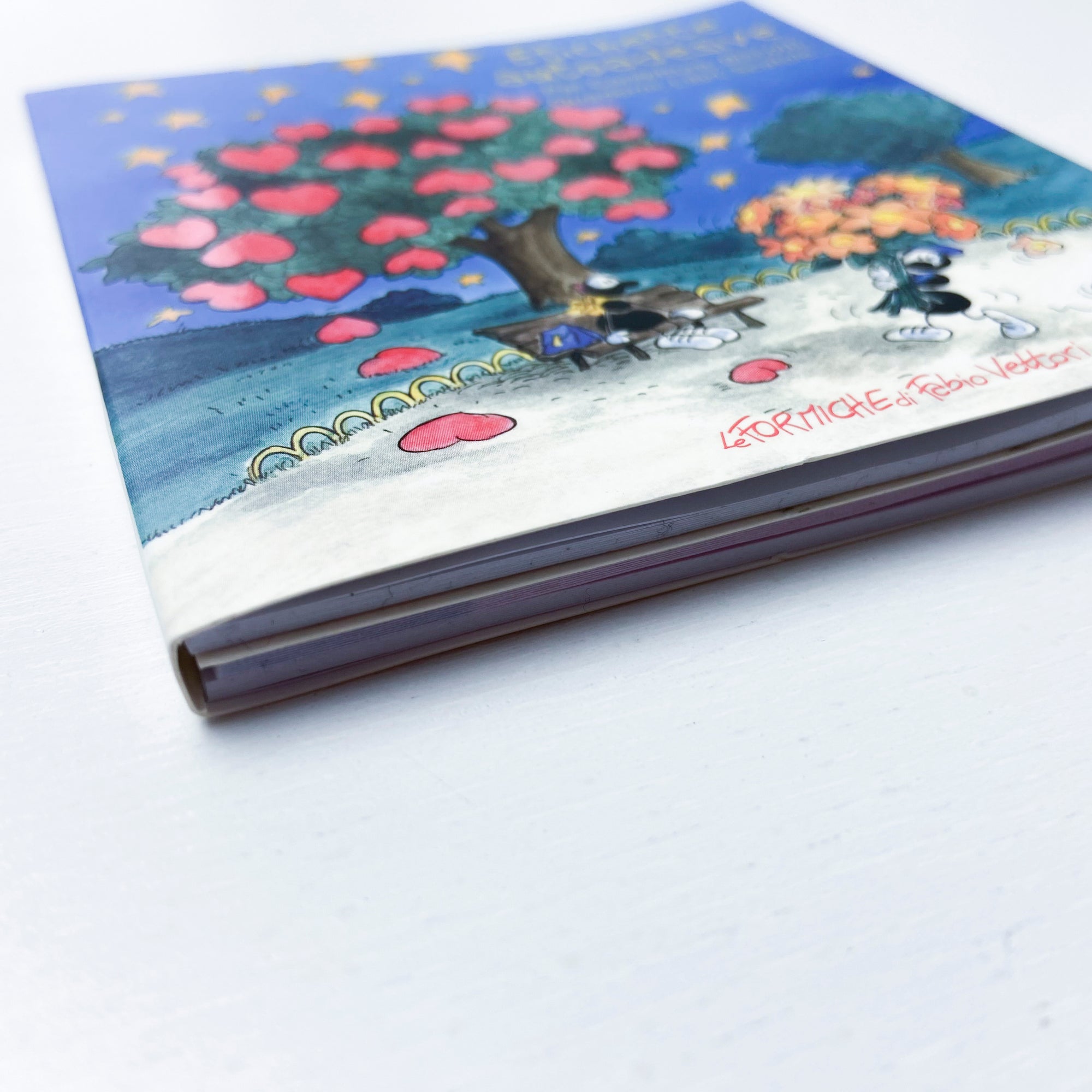 Etichette autoadesive per confetture, biscotti, quaderni, libri, scatole, ecc... Soggetto "Albero innamorati" (FV39-03)
