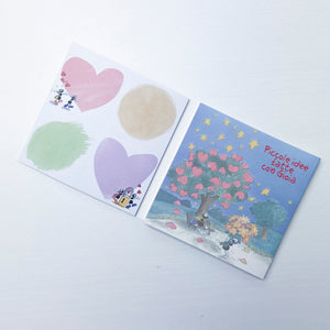 Etichette autoadesive per confetture, biscotti, quaderni, libri, scatole, ecc... Soggetto "Albero innamorati" (FV39-03)