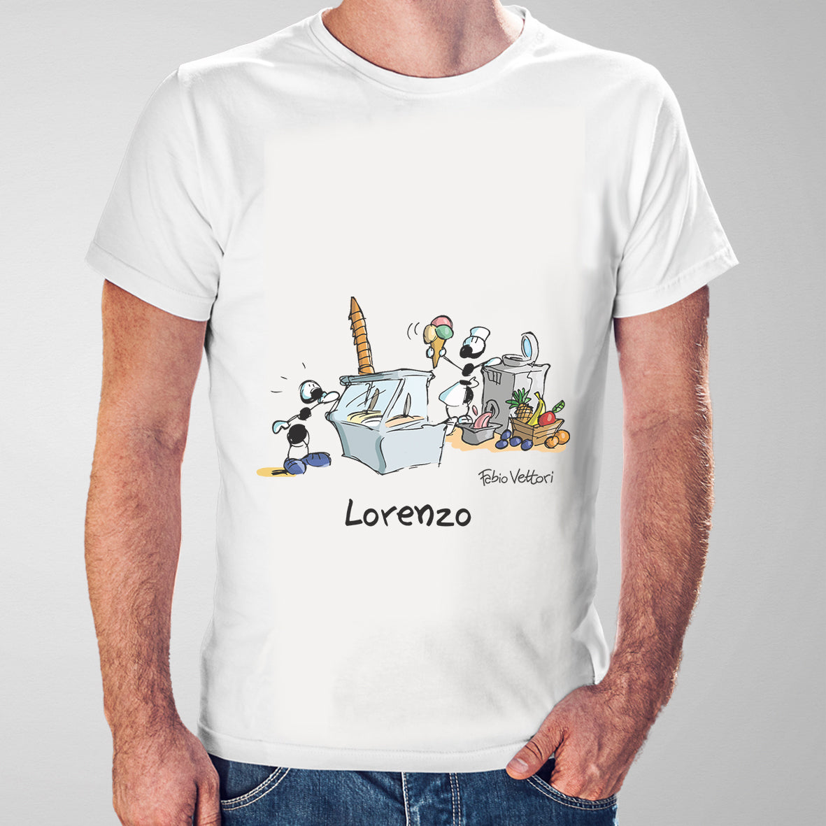 T-Shirt Personalizzata "Gelataio"