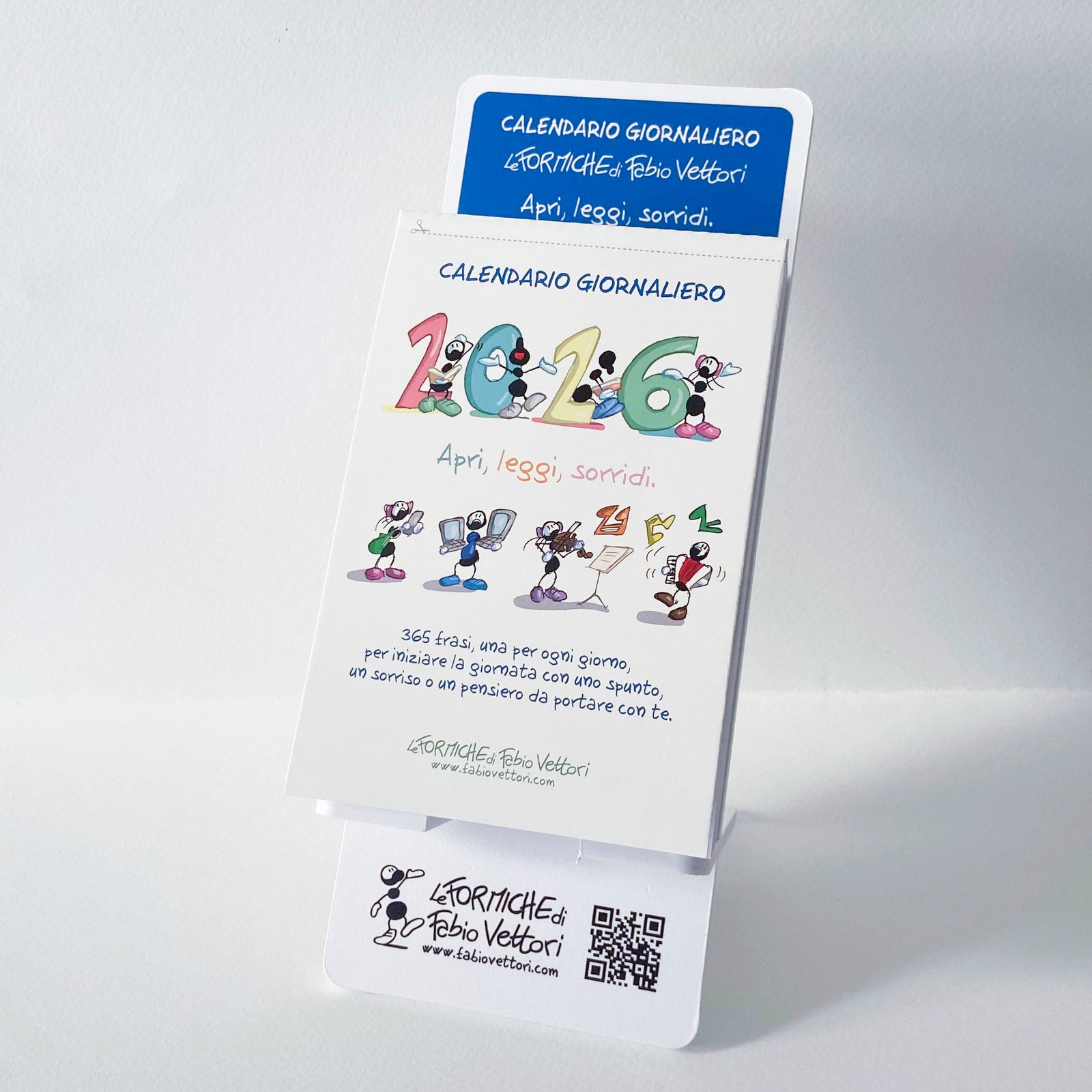 Calendario Giornaliero da tavolo 2026 delle Formiche di Fabio Vettori (FV26G)