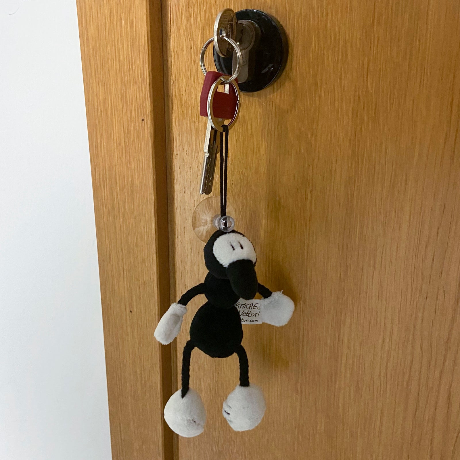Plush Ant Toy with Keychain and Suction Cup