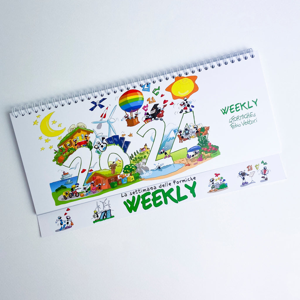 Calendario Settimanale Weekly 2024 delle Formiche di Fabio Vettori