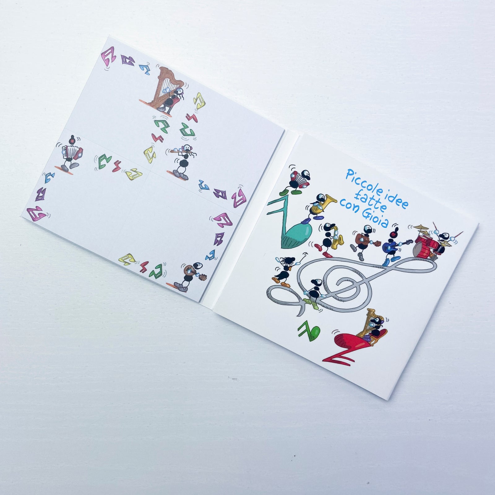 Self-adhesive labels for jams, biscuits, notebooks, books, boxes, etc... Subject "Music" (FV39-06)