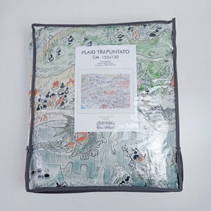 Padded quilted plaid with "Moods" theme