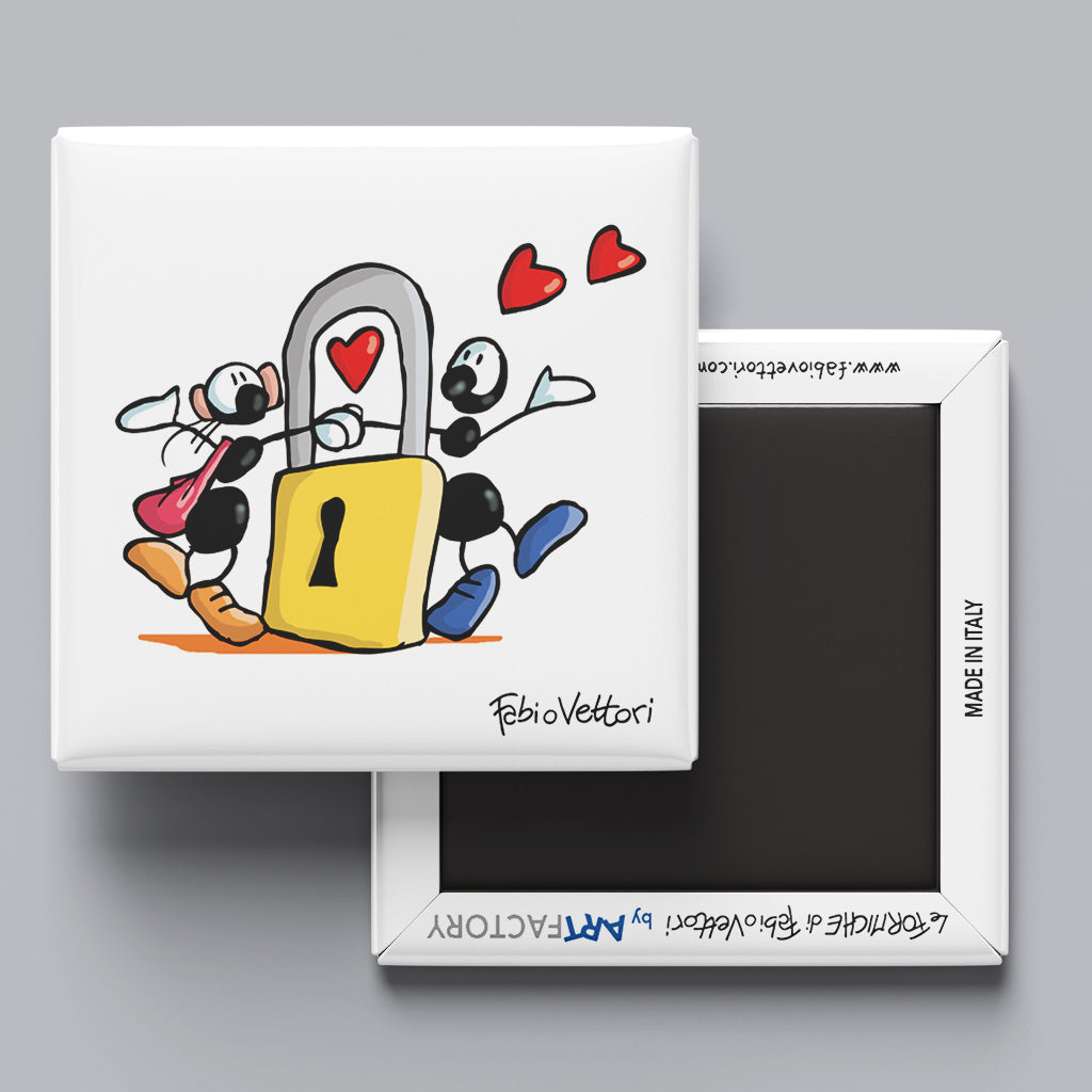 "Padlock" magnet