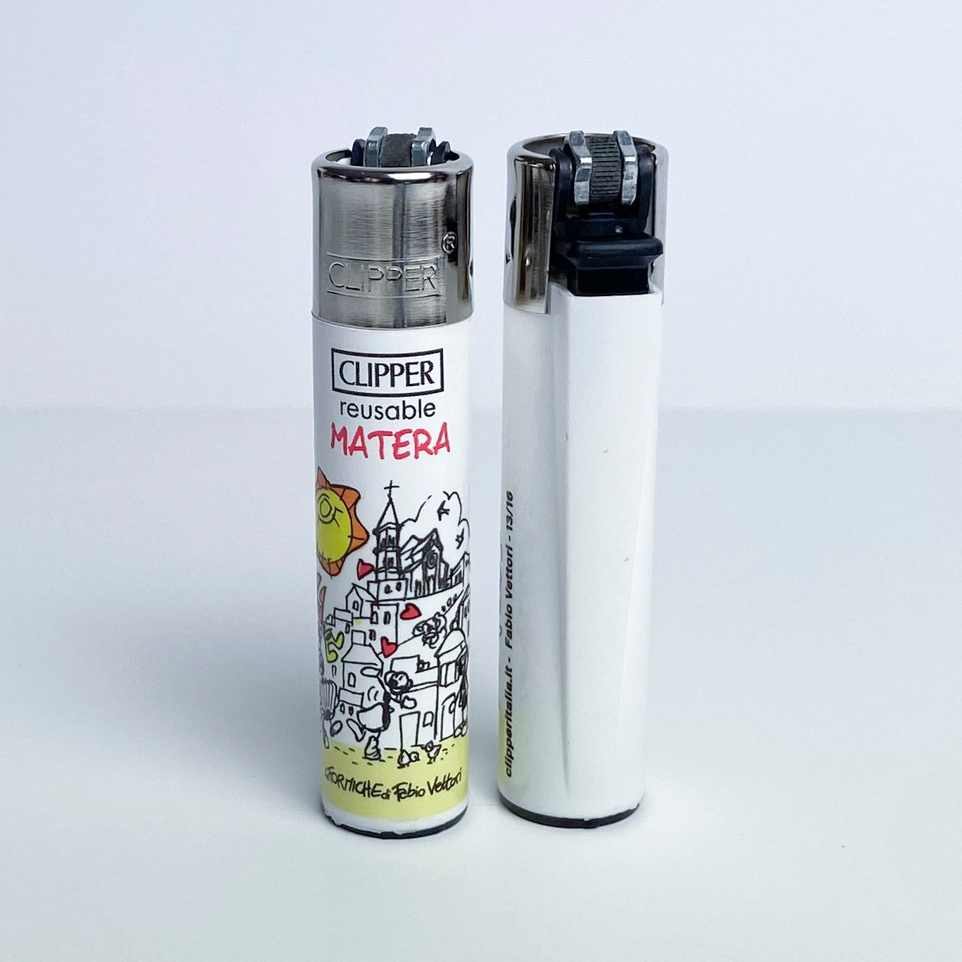 CLIPPER lighter limited series city of Italy by Fabio Vettori Subject "Matera"