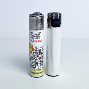 Accendino CLIPPER serie limitata città d'Italia by Fabio Vettori Soggetto "Matera"