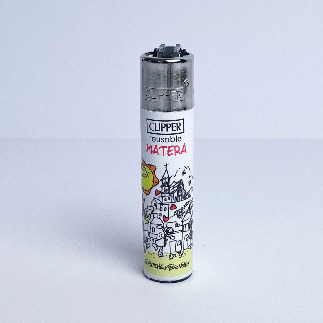 Accendino CLIPPER serie limitata città d'Italia by Fabio Vettori Soggetto "Matera"
