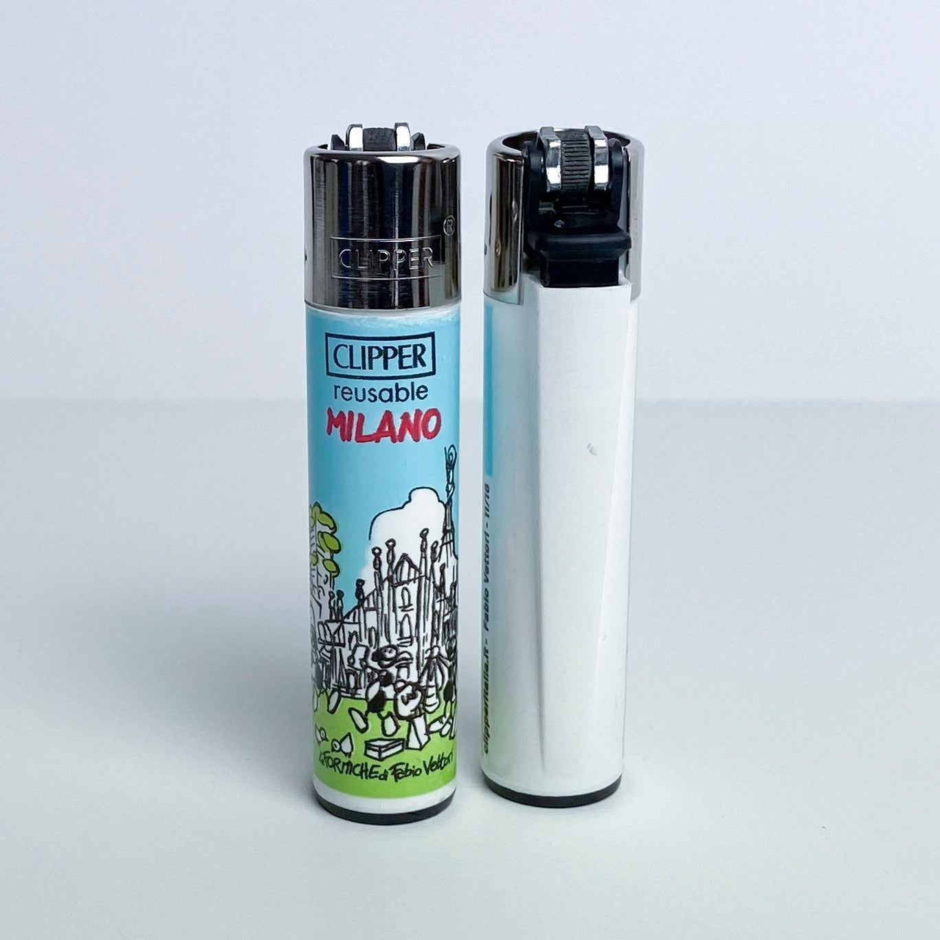 Accendino CLIPPER serie limitata città d'Italia by Fabio Vettori Soggetto "Milano"