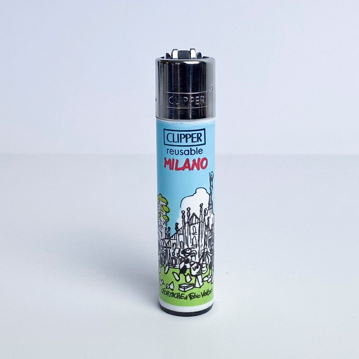 CLIPPER lighter limited series city of Italy by Fabio Vettori Subject "Milan"