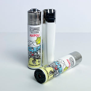 CLIPPER lighter limited series city of Italy by Fabio Vettori Subject "Naples"