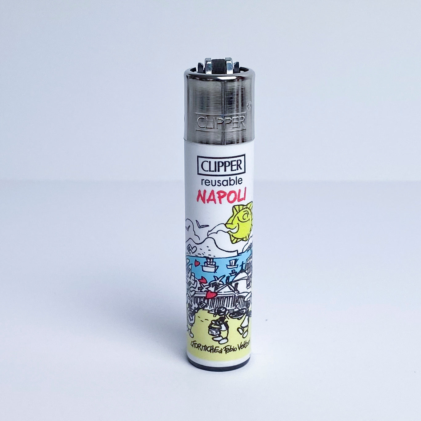 Accendino CLIPPER serie limitata città d'Italia by Fabio Vettori Soggetto "Napoli"