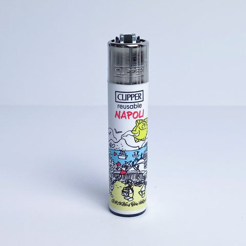 Accendino CLIPPER serie limitata città d'Italia by Fabio Vettori Soggetto "Napoli"