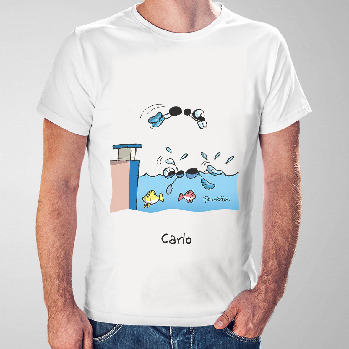 T-Shirt Personalizzata "Nuoto"