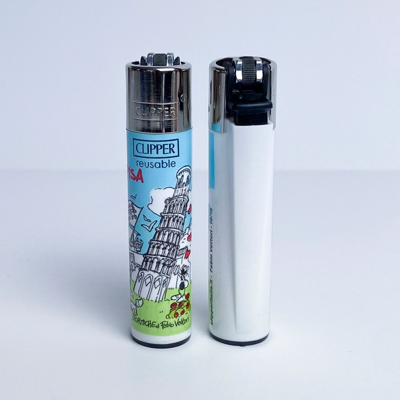 CLIPPER lighter limited series city of Italy by Fabio Vettori Subject "Pisa"