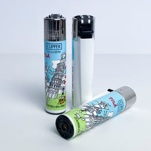 CLIPPER lighter limited series city of Italy by Fabio Vettori Subject "Pisa"