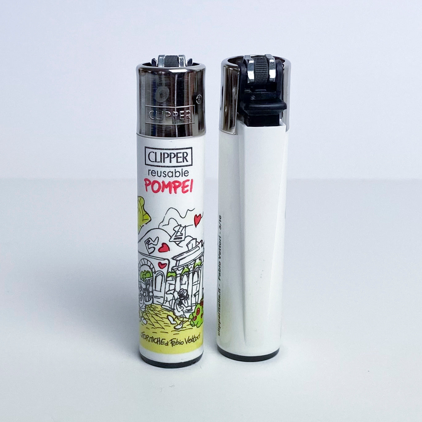 CLIPPER lighter limited series city of Italy by Fabio Vettori Subject "Pompei"