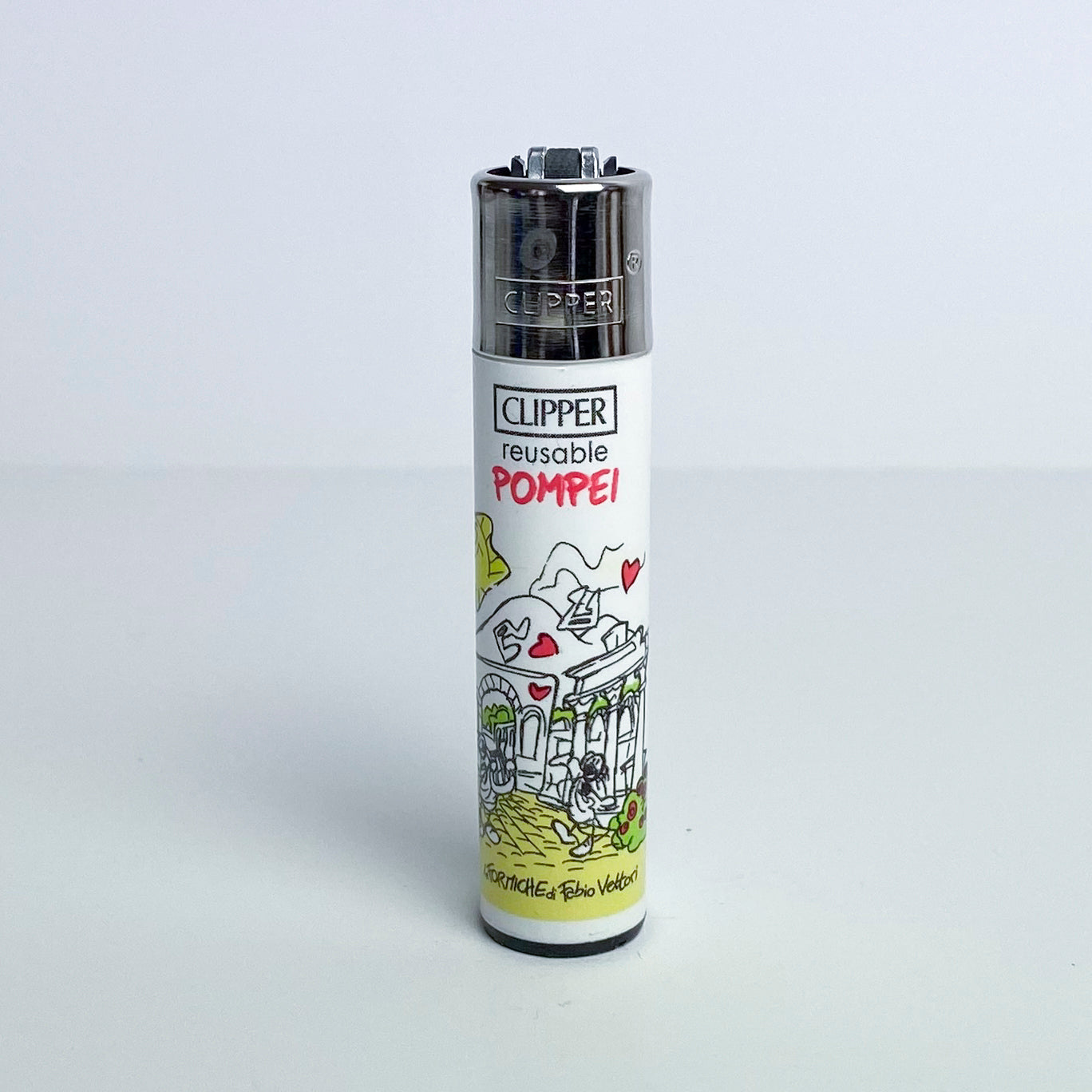 CLIPPER lighter limited series city of Italy by Fabio Vettori Subject "Pompei"