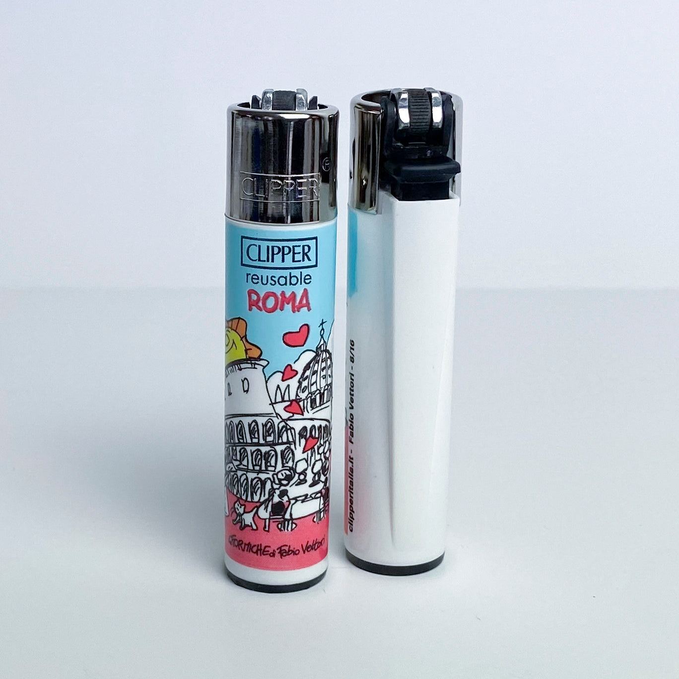 CLIPPER lighter limited series city of Italy by Fabio Vettori Subject "Rome"